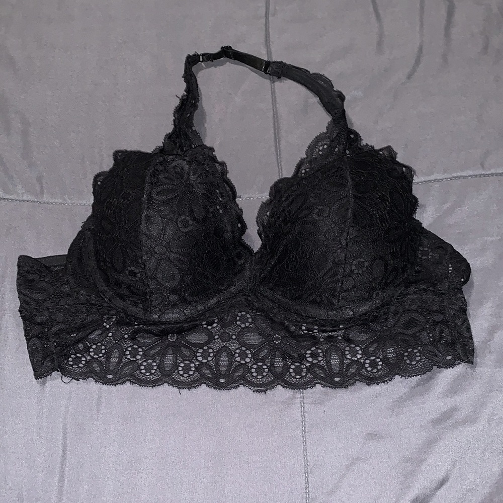 Small Black Lace Bralet